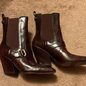 Nwob Sam Edelman Suzette Buckle Western Booties